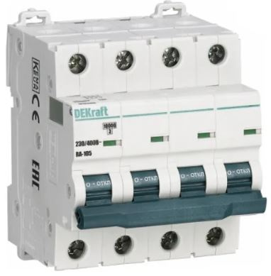 Изображение товара Автоматический выключатель DEKraft 13241DEK 40A IP20 серии ВА-105 для бытового и промышленного прим