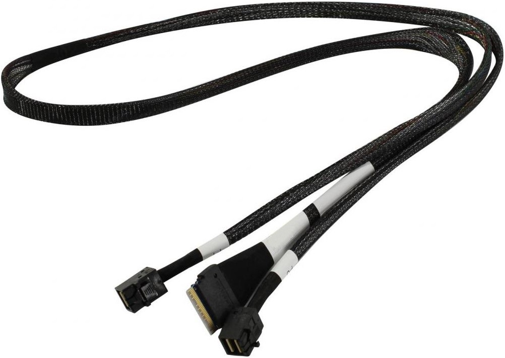

Кабель LSI 05-60003-00 Slimline SASx8 (SFF8654) -to- 2 SAS HD x4 (SFF8643)+ SFF9402, 1M, 05-60003-00