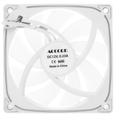 фото Вентилятор для корпуса ACCORD ACC-YH12 ARGB WHITE в Казани