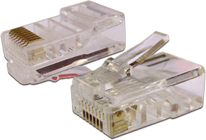 

Коннектор RJ-45 (8P8C) cat.5e TWT TWT-PL45-8P8C UTP, универсальный, 100 шт. в упак., TWT-PL45-8P8C