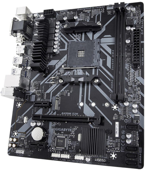 фото Материнская плата mATX GIGABYTE B450M S2H