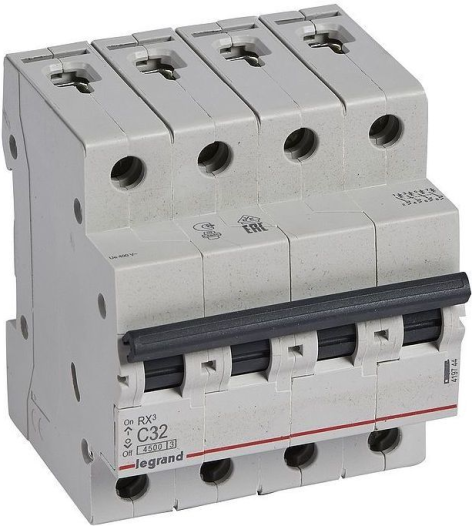 Изображение товара Автоматический выключатель Legrand RX³ 32 А IP20 для домашней и промышленной электросети