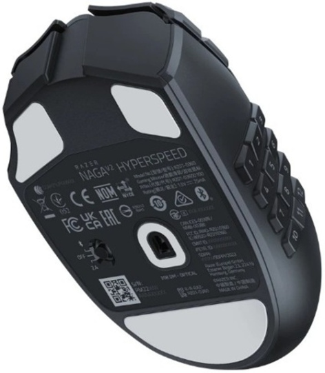 фото Оптическая светодиодная мышь Razer Naga V2 HyperSpeed, Черный, [RZ01-03600100-R3A1] в Казани