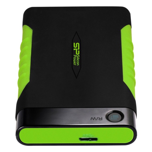 

Внешний жесткий диск 2.5'' Silicon Power SP020TBPHDA15S3K 2TB Armor A15 USB 3.1 черный/зеленый, SP020TBPHDA15S3K