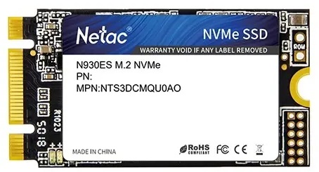 

Накопитель SSD NT01N930ES-001T-E2X Netac SSD N930ES PCIe 3 x2 M.2 2242 NVMe 3D NAND 1TB, R/W up to 1650/1500MB/s, 3y wty, NT01N930ES-001T-E2X