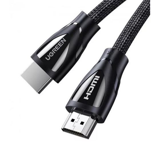 

Кабель интерфейсный HDMI-HDMI UGREEN 80401 M/M в оплетке, 1 м, черный, 80401
