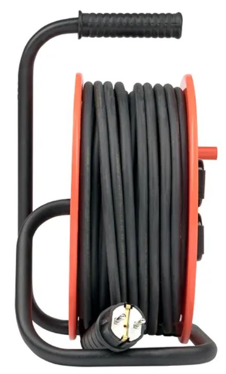 

Удлинитель на катушке EKF UKA02-16-315-4-40-IP44 "Атлант 2.0" 4 гнезда 40м с заземлением ПВС 3*1,5 16А/3,5кВт IP44 PROxima, UKA02-16-315-4-40-IP44
