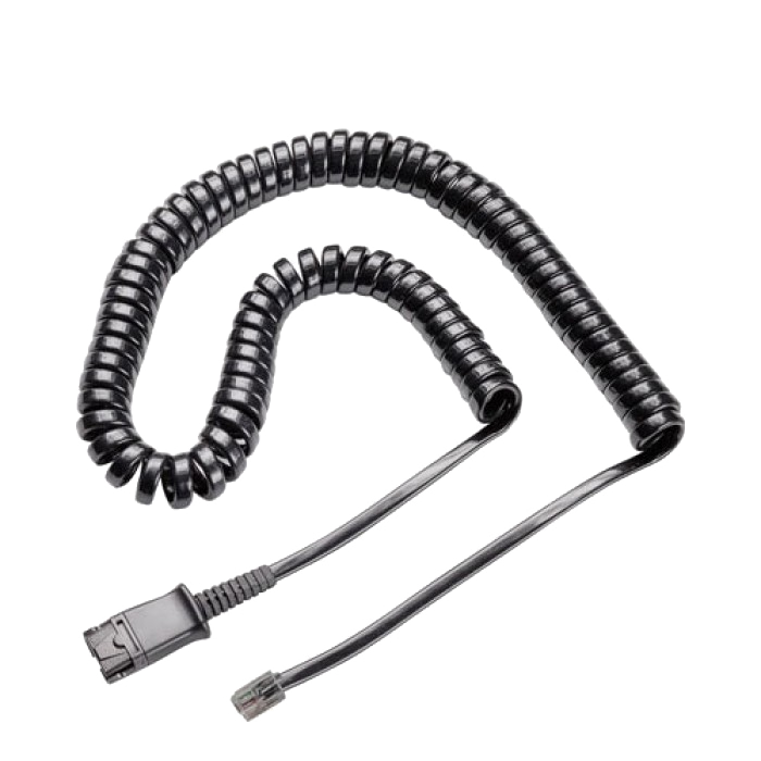 

Адаптер Plantronics U10P-S витой шнур, QD, для подключения гарнитур Н-серии к телефонным аппаратам (38099-01), U10P-S