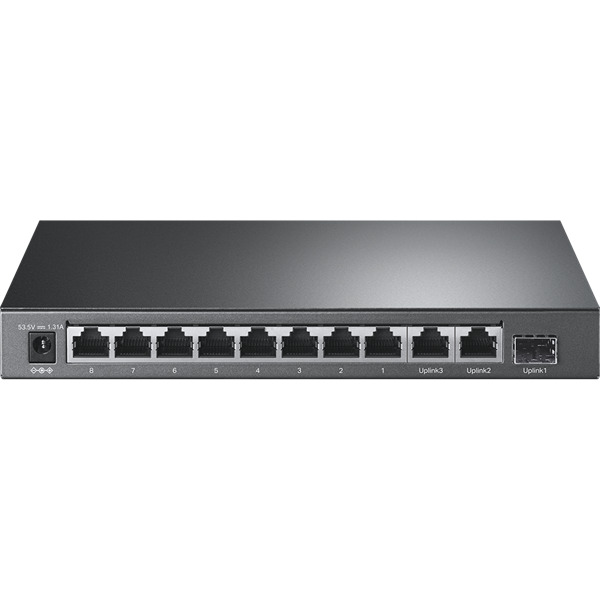 

Коммутатор TP-LINK TL-SL1311P 8*10/100 Мбит/с PoE+, 2*RJ45, SFP, 802.3af/at, бюджет PoE 65 Вт, стальной корпус, TL-SL1311P