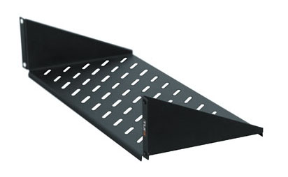 

Полка TLK TLK-SHFR-400-BK 19" фронтальная 2U, глубиной 400мм, черная, TLK-SHFR-400-BK