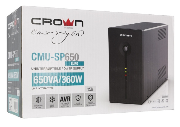 фото Источник бесперебойного питания  Crown CMU-SP650EURO в Челябинске