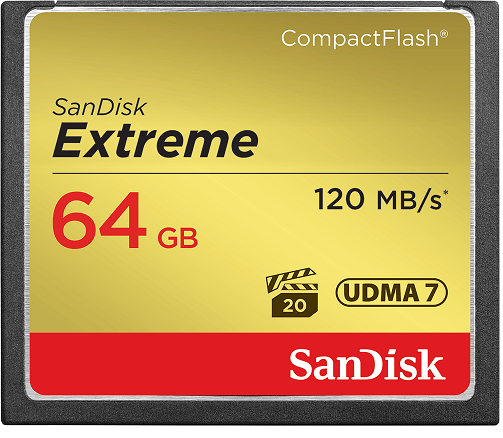 

Карта памяти 64GB SanDisk SDCFXSB-064G-G46 Extreme CF 120MB/s, 85MB/s write, UDMA7, SDCFXSB-064G-G46