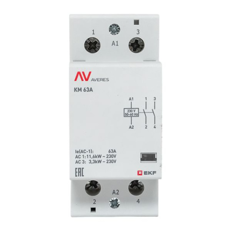 фото Контактор модульный EKF km-av-2-63-20-230V в Уфе