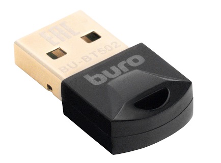 

Адаптер Bluetooth Buro Buro BU-BT502 BT 5.0+EDR class 1.5 20м черный, BU-BT502