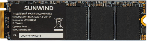 фото Накопитель SSD M.2 2280 SUNWIND SWSSD004TN4 в Перми 4000 ГБ