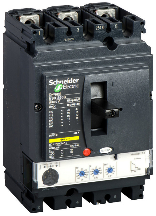 

Автоматический выключатель Schneider Electric LV431870 Micrologic 2.2 250A 3P 3T, LV431870