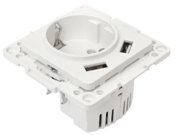 фото Розетка с заземлением с 2 USB  EKF EYR16-2USB-typeA в Челябинске