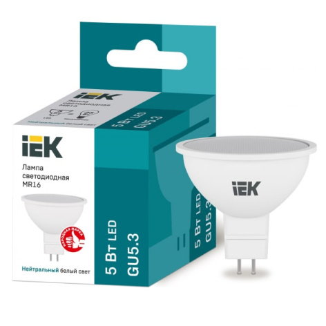 фото Лампа светодиодная IEK LLE-MR16-5-230-40-GU5 в Волгограде