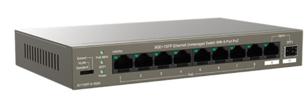 фото Коммутатор неуправляемый IP-Com G1110PF-8-102W V1.0 в Казани
