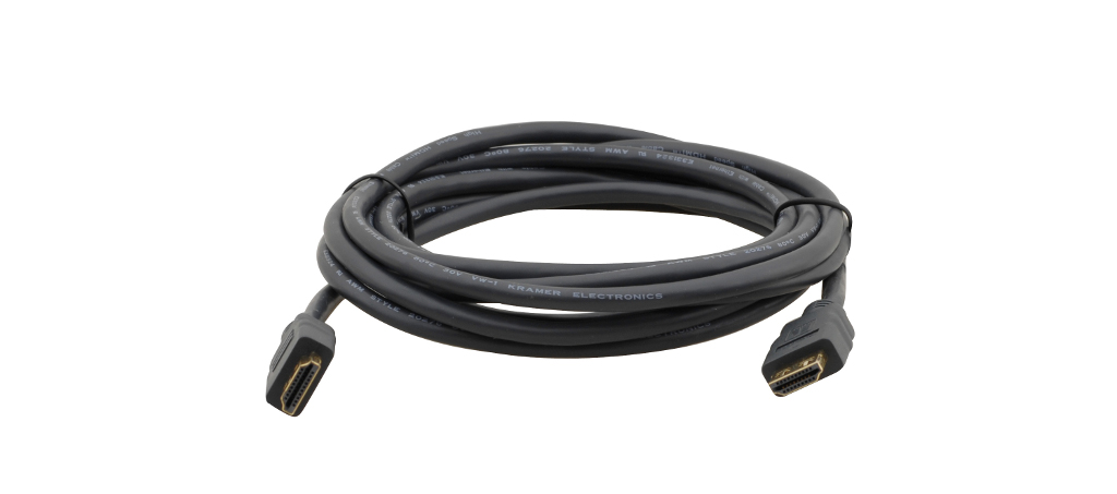 

Кабель интерфейсный HDMI-HDMI Kramer C-MHM/MHM-10 97-0131010 19M/19M, (Вилка - Вилка), 3м, c Ethernet гибкий (v1.4), C-MHM/MHM-10