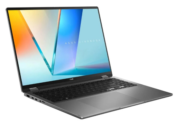 фото Ноутбук ASUS Vivobook 16 Flip TP3607AA-SI087W 16" (Intel Core Ultra 7, 32Гб LPDDR5X, SSD 1 Тб, Arc graphics, Windows 11 Домашняя) Серый [90NB17B1-M005L0]