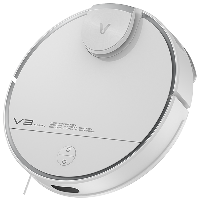 

Робот-пылесос Xiaomi Viomi V3 Max V-RVCLM27A сухая/влажная уборка, программирование, пылесборник 0,4л, бак для воды 0,2л, белый, Viomi V3 Max