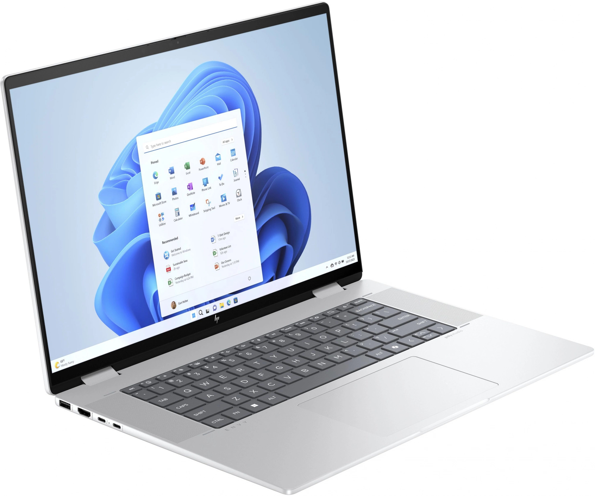 

Ноутбук HP Envy x360 16-ac0001ci A16KGEA Ultra 7 155U/16GB/1TB SSD/Intel Graphics/16" IPS WUXGA/Touch/WiFi/BT/cam/Win11Home/silver, Envy x360 16-ac0001ci