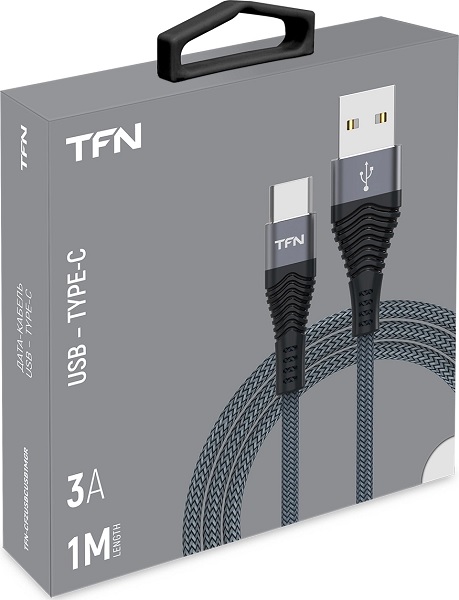 

Кабель TFN CFZUSBCUSB1MGR TypeC forza 1.0m graphite, CFZUSBCUSB1MGR