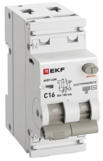 фото Автомат дифференциальный EKF D63N26M16C100 в Челябинске