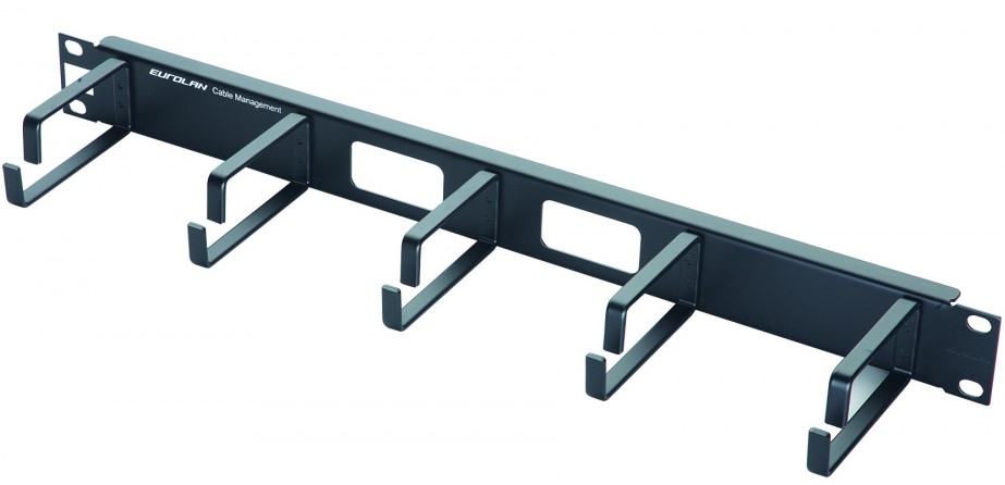 

Кабельный организатор Eurolan 25B-1U-02BL 19" 1U чер. цв., металл, 25B-1U-02BL
