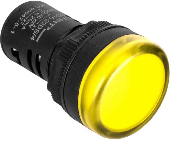 Изображение товара Индикатор CHINT 828115 световой желтый для сигнализации и автоматики IP65