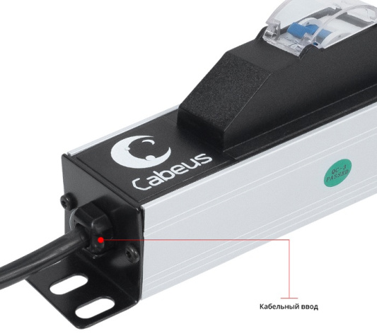 фото Блок розеток 19", 10 розеток Cabeus PDU-16-14C13-10C19-B-C14 в Казани
