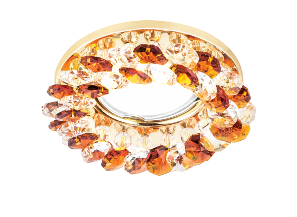 

Светильник Gauss CR043 Brilliance, Кристалл/Янтарь/Золото, Gu5.3, CR043
