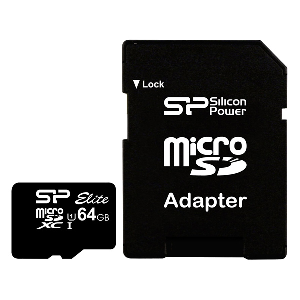 

Карта памяти 64GB Silicon Power SP064GBSTXBU1V10SP microSDXC Class10 + adapter, SP064GBSTXBU1V10SP