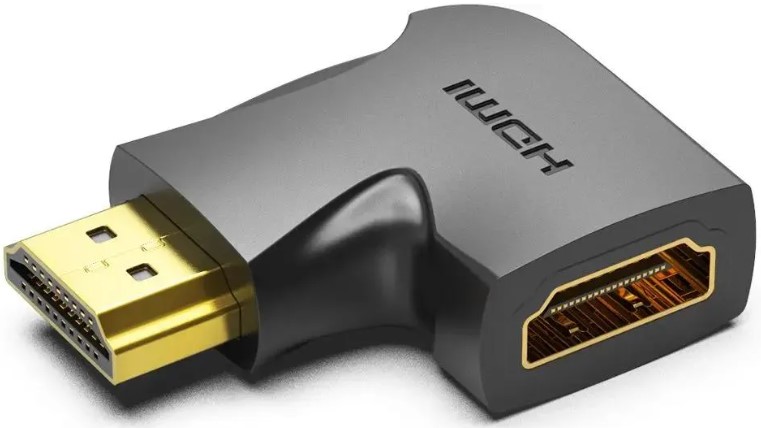 

Адаптер Vention AIQB0 HDMI v2.0 19M/19F угол 270, AIQB0