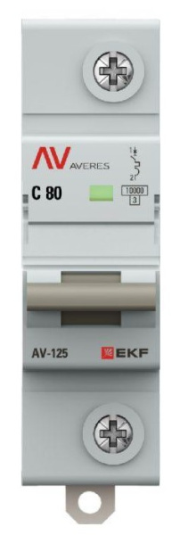 фото Автоматический выключатель  EKF mcb125-1-80C-av в Челябинске