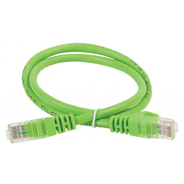 

Кабель патч-корд U/UTP 5e кат. 0,5м. ITK PC02-C5EU-05M неэкр., RJ45/RJ45, PVC, зелёный, PC02-C5EU-05M