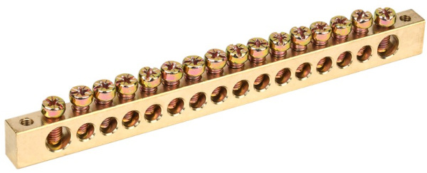 Изображение товара Шина PEN земля-ноль IEK 8х12мм 16/2 для щитового оборудования