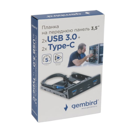 фото Планка  Gembird FP3.5-USB3-2A2C в Самаре
