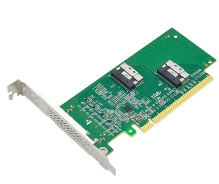 

Адаптер LR-LINK LRNV9F14 SSD/ PCIe x16 to 2*SlimSAS SFF-8654 8i, LRNV9F14