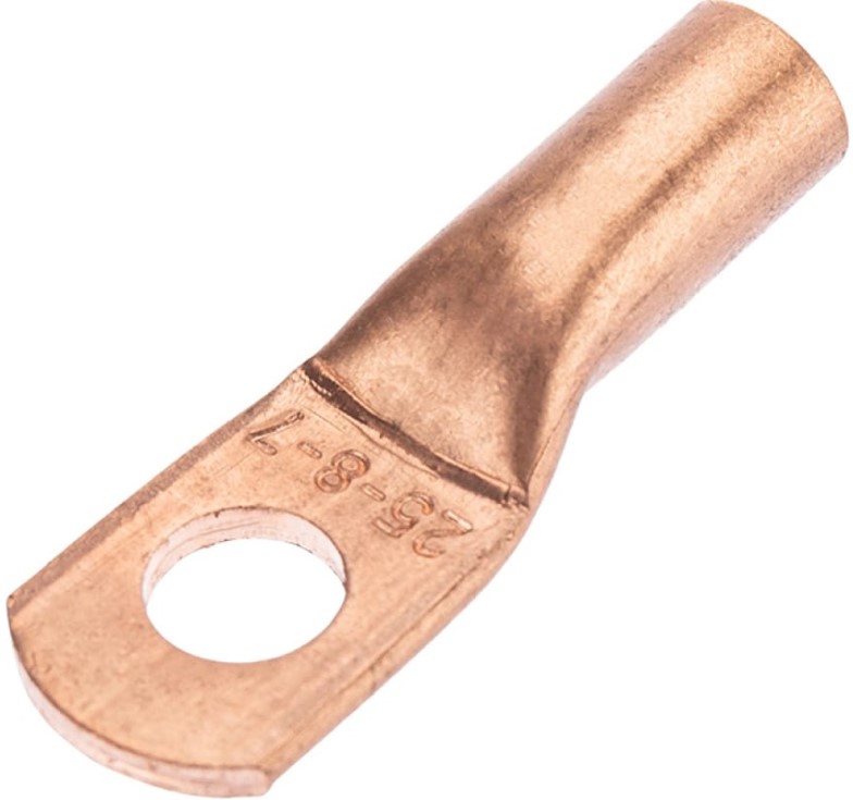 

Наконечник Rexant 07-5313-1 медный ТМ 25-8-7 (25мм2 - диам. 8мм), 07-5313-1