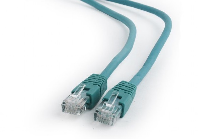 

Кабель патч-корд U/UTP 6 кат. 1м Cablexpert PP6U-1M/G литой, многожильный, зелёный, PP6U-1M/G