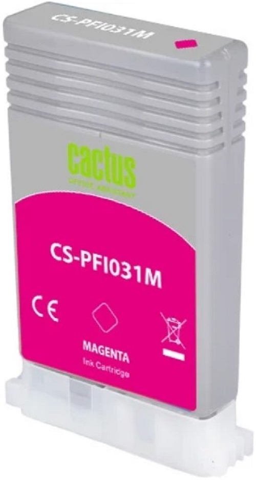 

Картридж струйный Cactus PFI-031M пурп.пигм. (55мл) для Canon imagePROGRAF TM-240/340, PFI-031M