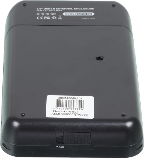 фото Внешний корпус для HDD SATA 3.5” AgeStar 3UB3A8-6G (BLACK) в Екатеринбурге