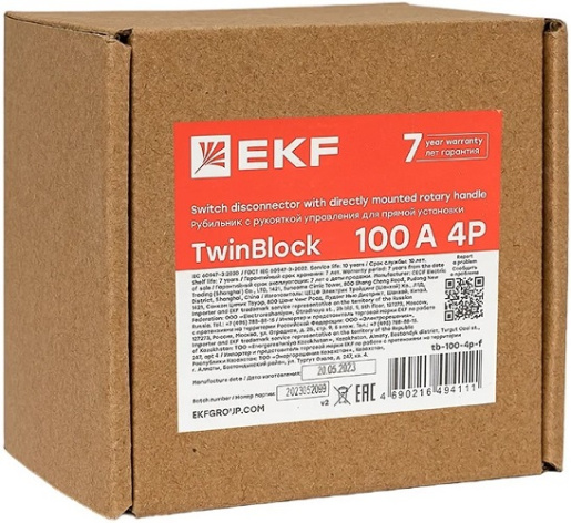 фото Рубильник  EKF tb-100-4p-f в Челябинске