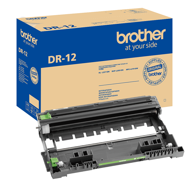 

Фотобарабан Brother DR-12 для Brother HLL2371DN/DCPL2551DN/MFCL2751DW (12000стр), DR-12