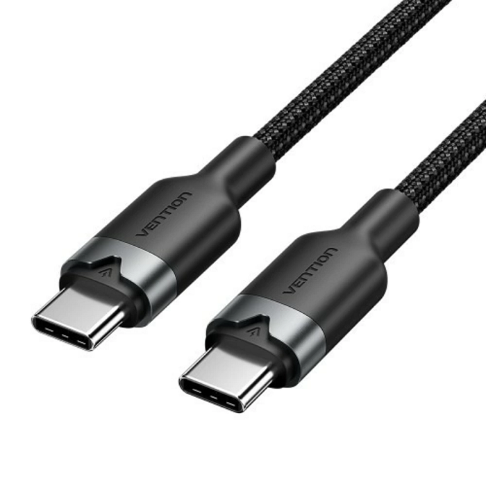 

Кабель Vention TRDBH USB 2.0 CM/CM - 2м. Черный 3А PD60W, TRDBH