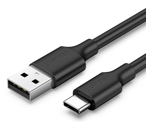 

Кабель интерфейсный UGREEN 60116 USB-A 2.0 to USB-C nickel plating, 1 м, черный, 60116