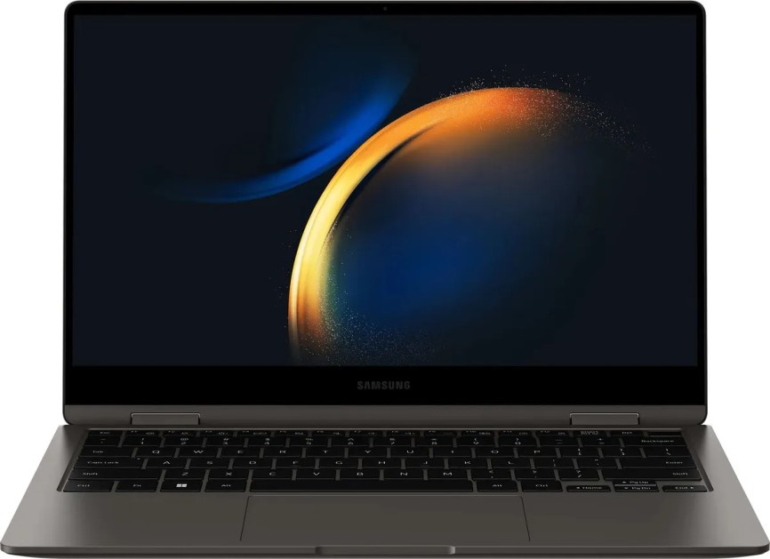 

Ноутбук Samsung Galaxy Book3 Pro 360 NP960QFG-KA1IN i7-1360P/16GB/512GB SSD/Iris Xe graphics/16" WQXGA+ OLED/WiFi/BT/cam/Win11Home/graphite, Galaxy Book3 Pro 360