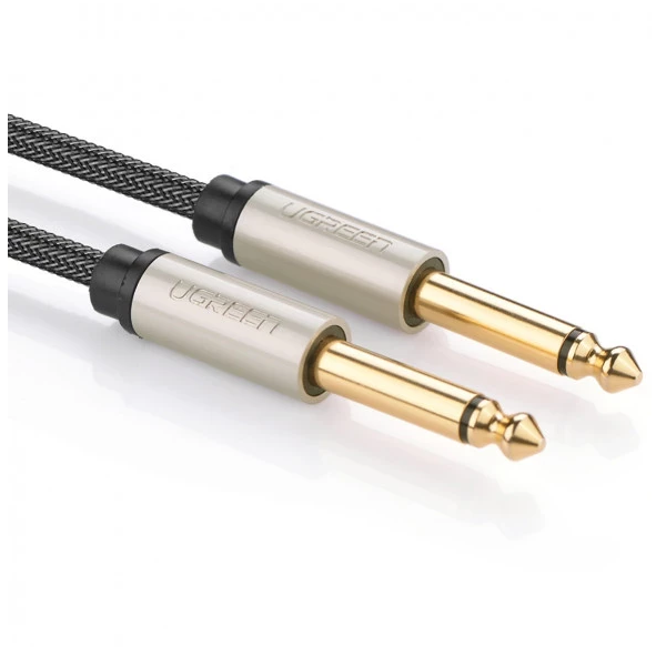 

Кабель UGREEN AV128 10639_ 6.5mm Male to Male Stereo Auxiliary Aux Audio Cable. Длина: 3м. Цвет: серый, AV128